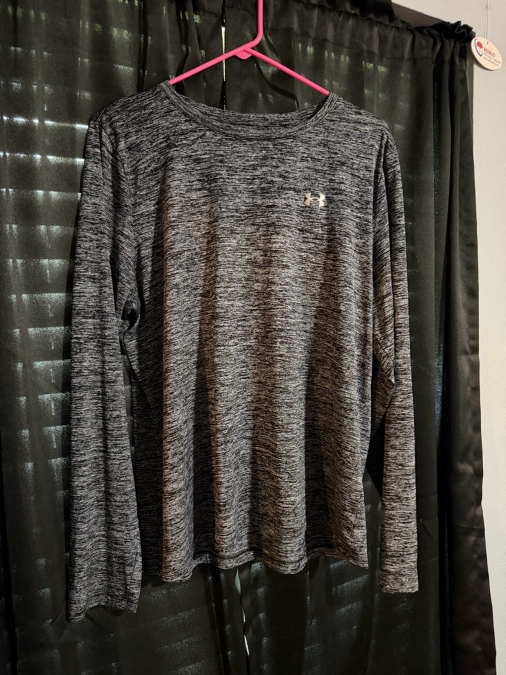 Under Armour Dark Heather Gray Long Sleeve Performance Top